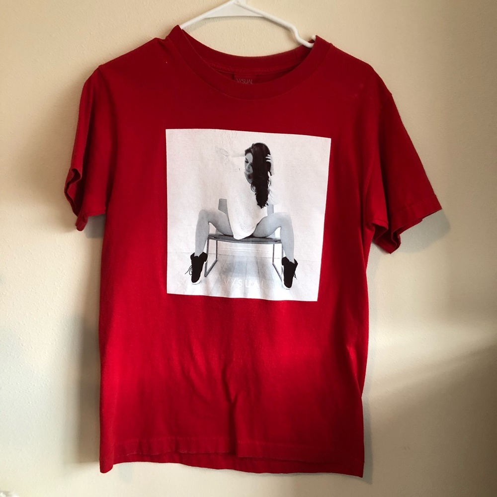 Red PacSun Visual Men tee